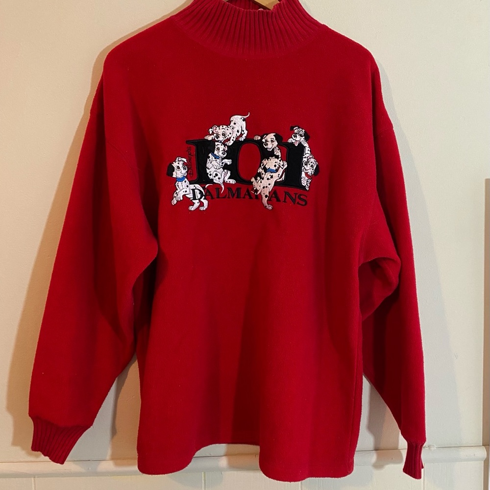 Vintage The Disney Store 101 Dalmatians sweatshirt Large embroidered